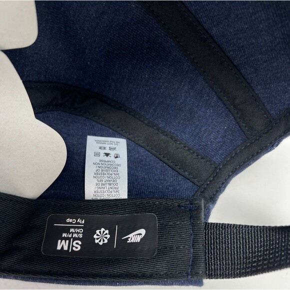 Nike Fly Cap Unstructured Blue Tech Fleece Hat Cap Size S/M Adult HJ3504-451 - Picture 7 of 7